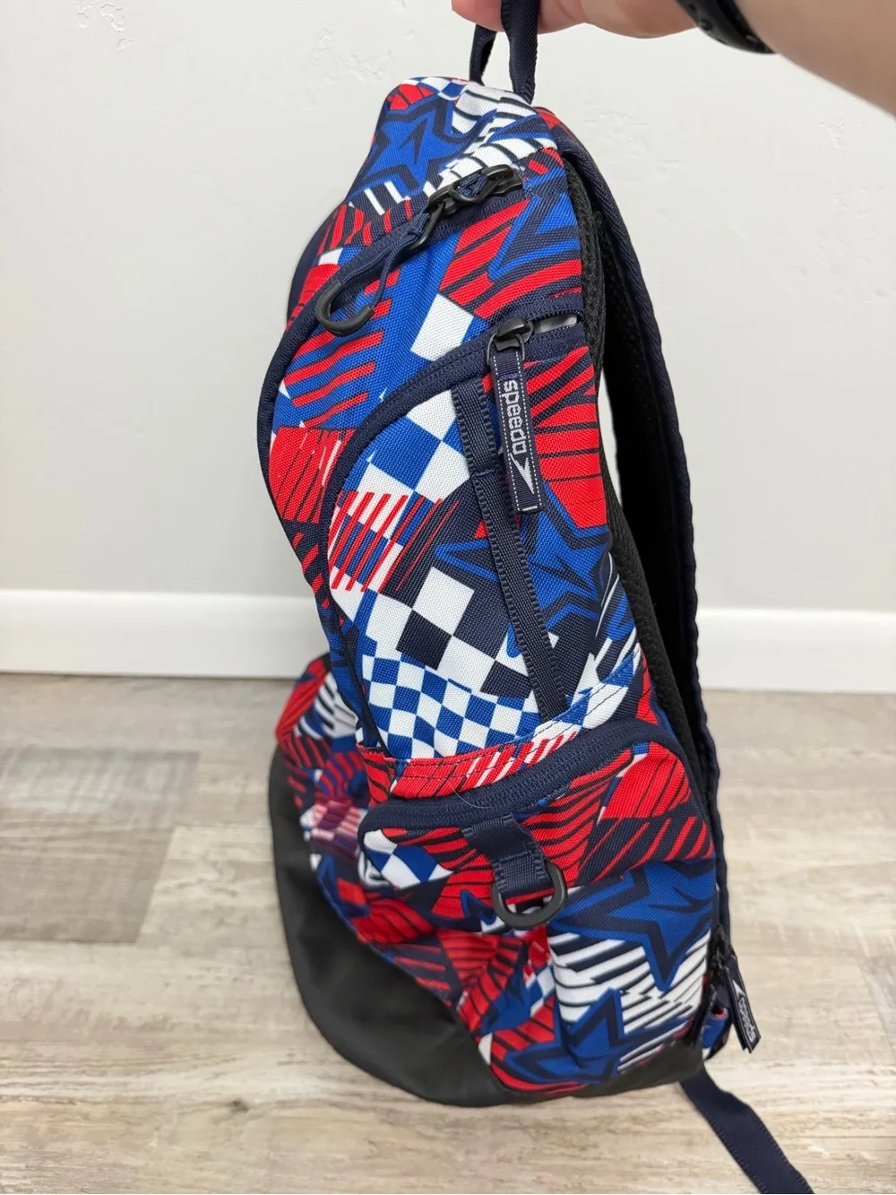 Speedo Teamster 35L Swim Backpack Red White Blue USA, NEW w/o tags